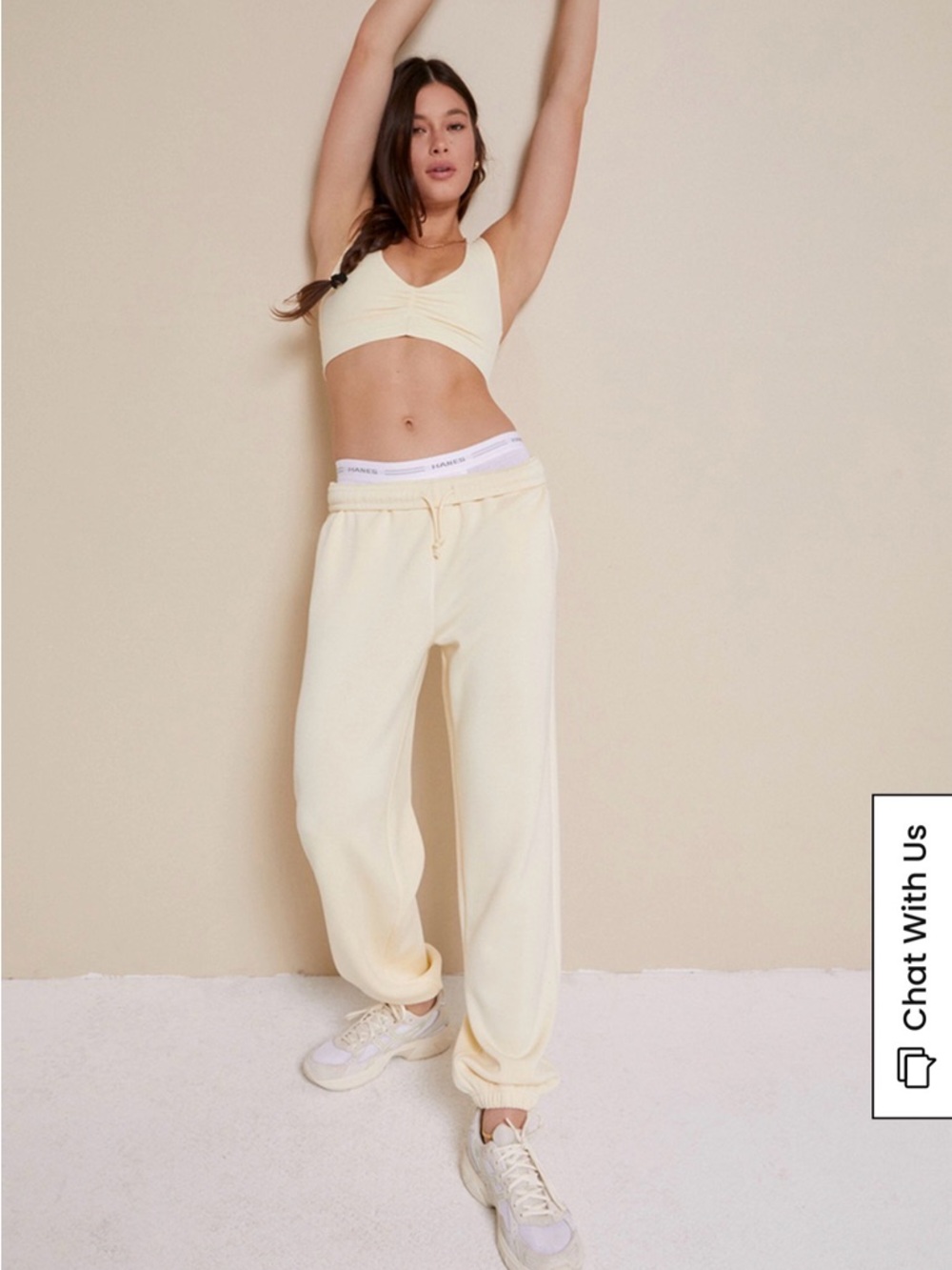 PacSun Butter Yellow Sweatpants